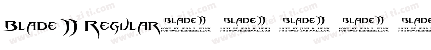 Blade 2 Regular字体转换